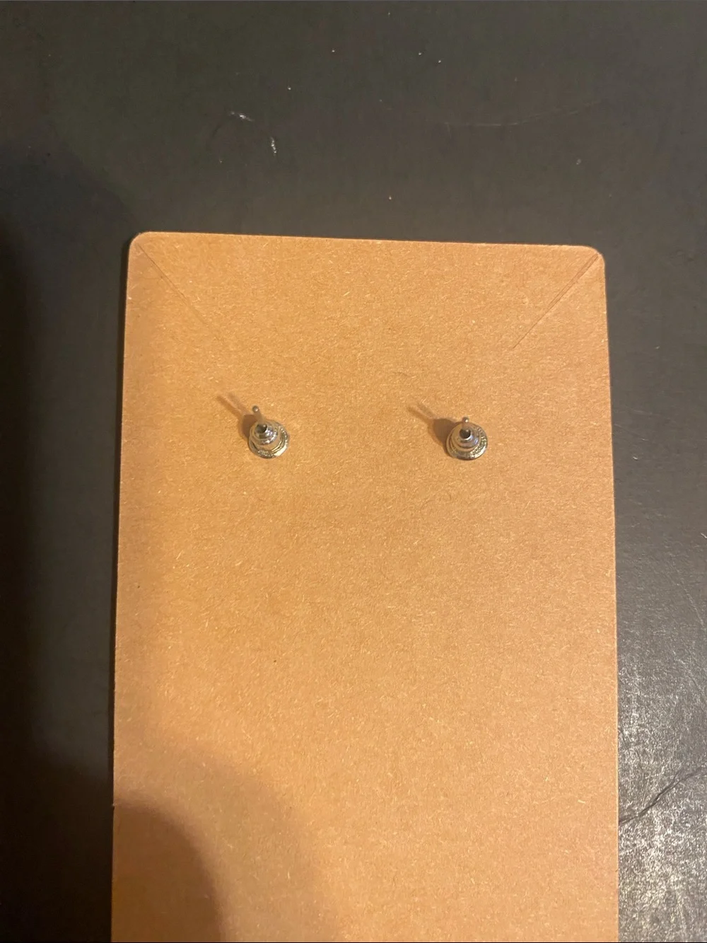 Delicate Pearl Stud Earrings - Cream/White - Picture 4 of 7